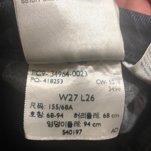 Levi’s Wedgie Straight Size 27 Black Denim Jeans - Picture 14 of 16